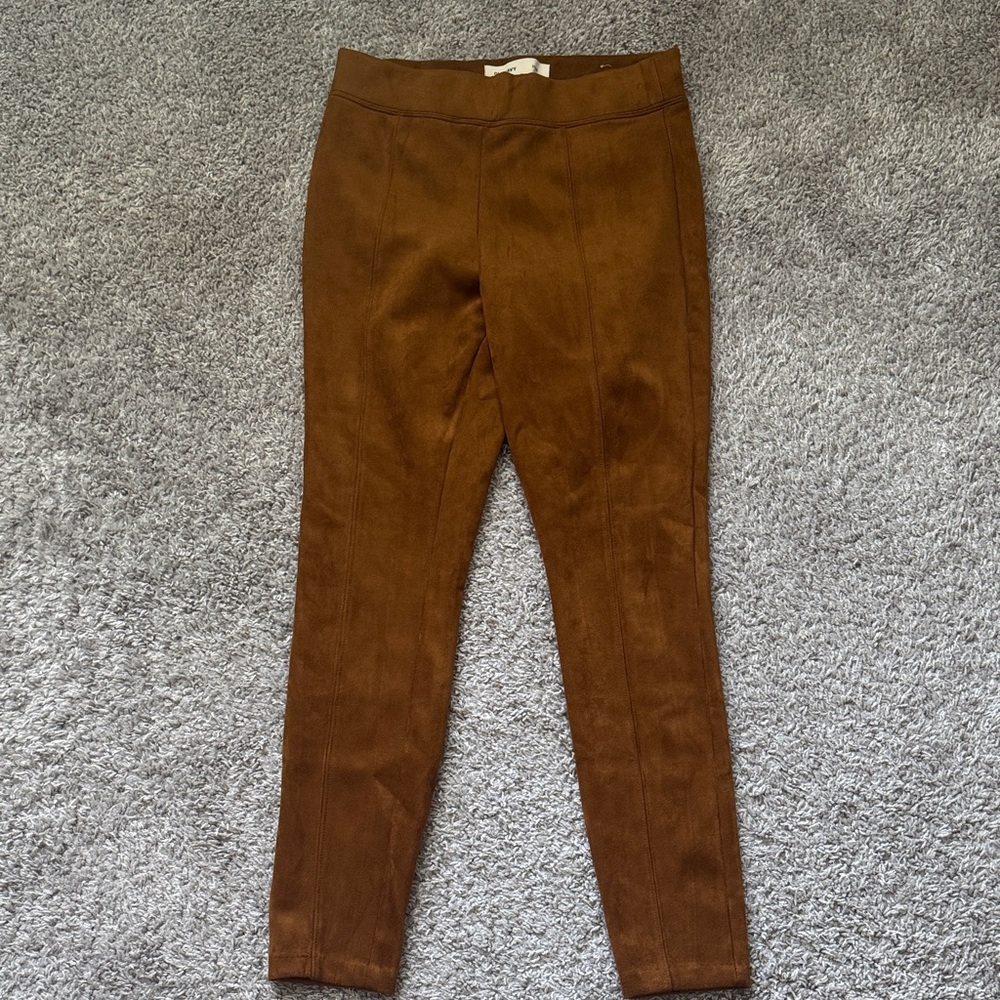 OLD NAVY - tan suede stevie leggings